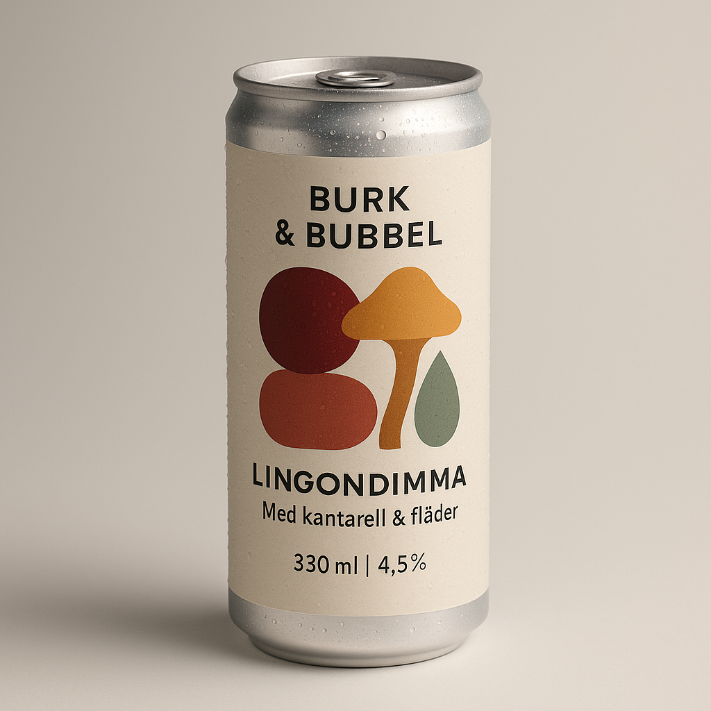Lingondimma — Med kantarell & fläder