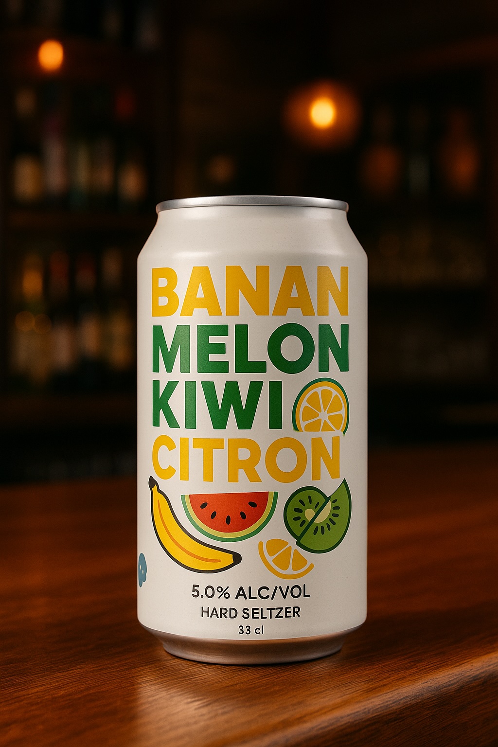 Banan, Melon, Kiwi, Citron - Hard Seltzer